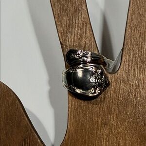 Vintage Wm. Rogers Oneida Silver Plated Spoon Ring Sz. 6